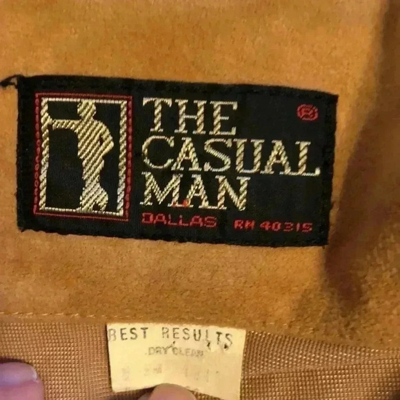 Vintage The Casual Man suede top with zipper close - Picture 7 of 8